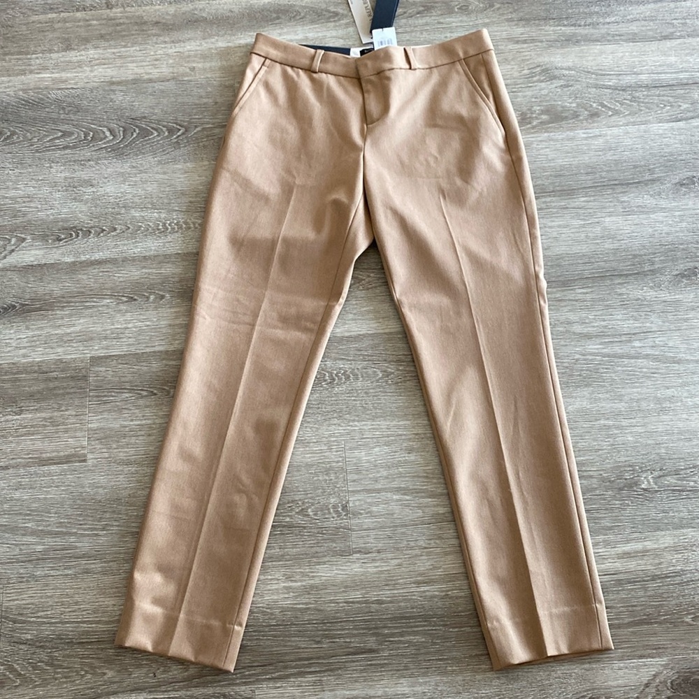 Banana Republic Ryan trouser pants camel tan beige neutral 2 petite